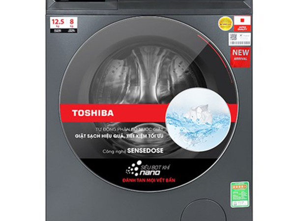 Máy giặt sấy Toshiba Inverter giặt 12.5 kg - sấy 8 kg... - Hàng chính hãng