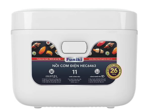 Nồi cơm điện tử Funiki HEC6463 - Hàng chính hãng