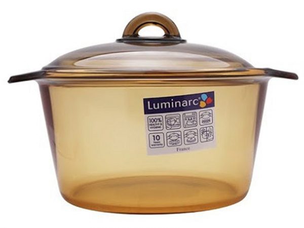 Nồi thủy tinh Luminarc Blooming Amberline 5L J0886 - Hàng chính hãng