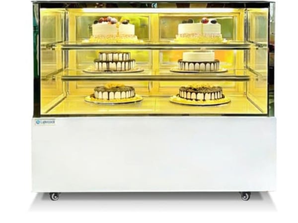 Tủ trưng bày bánh kem kính vuông 1m2 Lightcool DG-1200Z/V - Hàng chính hãng